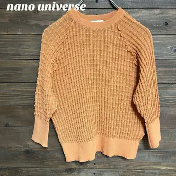 [ 나노 유니버스 ] nano universe 오렌지 니트 블라우스 F