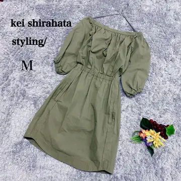 styling kei shirahata 오프숄더 플레어 원피스 M