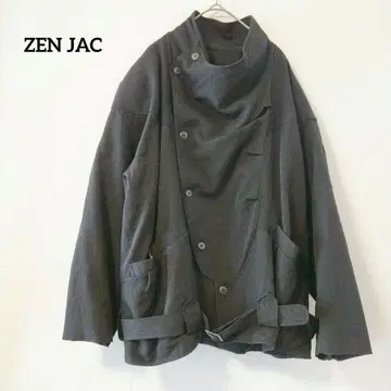 하자품 ZENJAC 블랙 자켓 벨트 포함 울