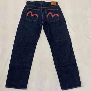 EVISU 에비수 2001 No.2 빨간 갈매기 다크 네이비