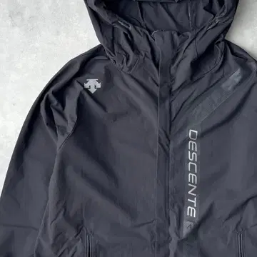 14551 DESCENTE 프린트 로고 나일론 후드티