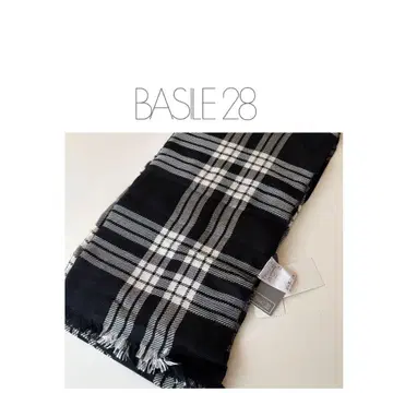 BASILE 28 체크 무늬 스톨 새상품