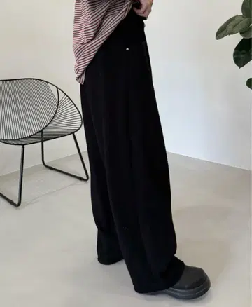 시마무라 pusan 콜라보 코쿤 팬츠 L 블랙 푸우산