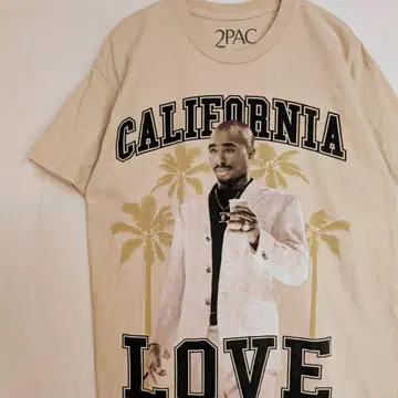 2PAC 2팩 랩 티셔츠 카피라이트 있음 힙합
