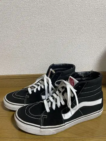 Vans 하이컷 스니커즈 블랙/화이트