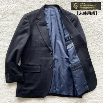 [ 미사용급 ] 퓨어 캐시미어 100% 일본제 테일러드 자켓 블랙 M