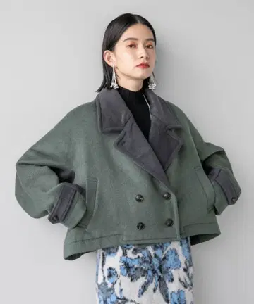 HARE 바이컬러 P 코트