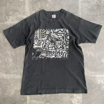 90s 키스 해링 애니 리보비츠 아트 사진 티셔츠