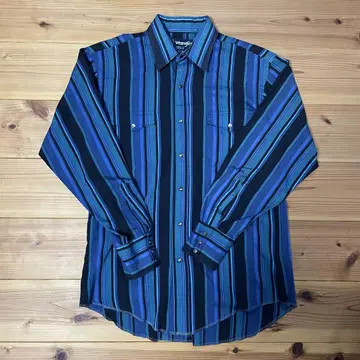 90S 랭글러 웨스턴 스트라이프 멀티 컬러 긴팔 셔츠