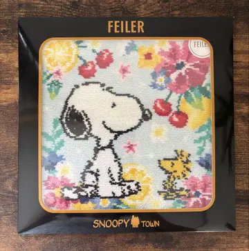 페이러 손수건 SNOOPY 후르츠 플라워