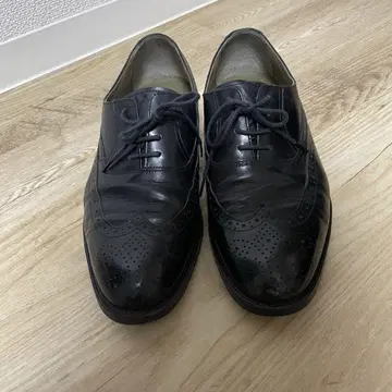 LANCEL PARIS 비즈니스 슈즈 26.5cm 4E 블랙 가죽 신발