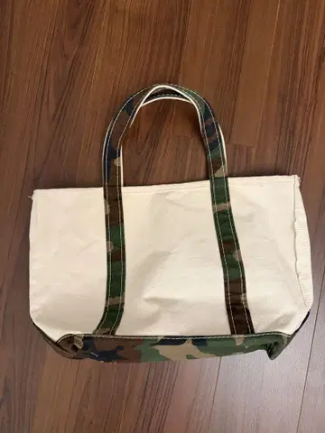 USA L.L.Bean 토트백 화이트/카모플라쥬