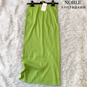 NOBLE 골지 타이트 스커트 롱 36 미사용 새상품 정가 1.2만