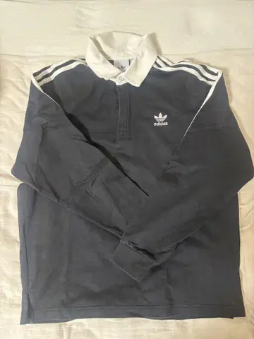 adidas 긴팔 피케 셔츠 블랙