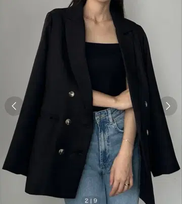 [새상품급] 루엘레 Louere 린넨 라이크 셔츠 자켓 블랙
