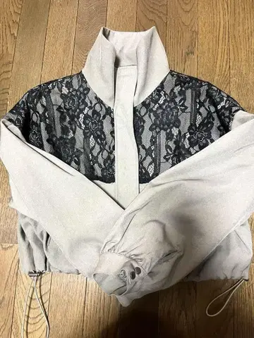 axes 레이스 디테일 캐주얼 자켓