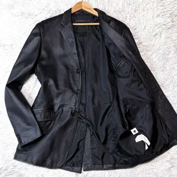 [ 새상품급 ] ZAR 천연 가죽 테일러드 자켓 블랙 빅 사이즈