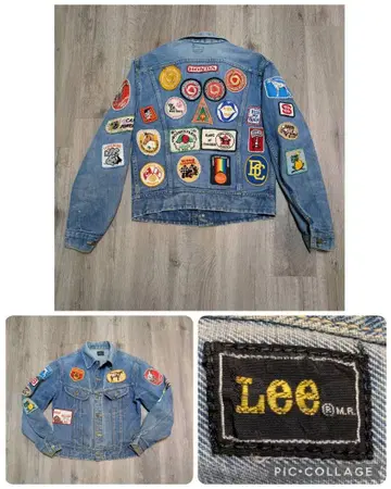 80S [ 유일무이! 풀 데코 사양 ] Lee 리 101-J 데님 자켓