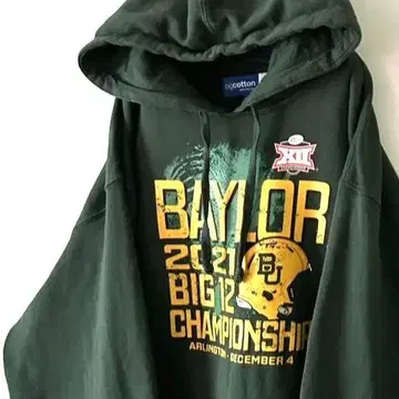 BAYLORBIG 맨투맨 후드티 XL 카키 그린 녹색 구제 의류