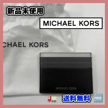 새상품 MICHAEL KORS 마이클코어스 카드 케이스 블랙/화이트