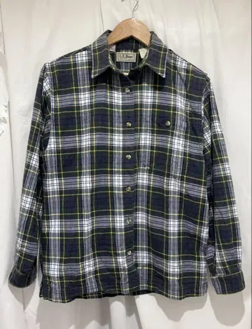 체크 플란넬 셔츠 llbean 엘엘빈 S