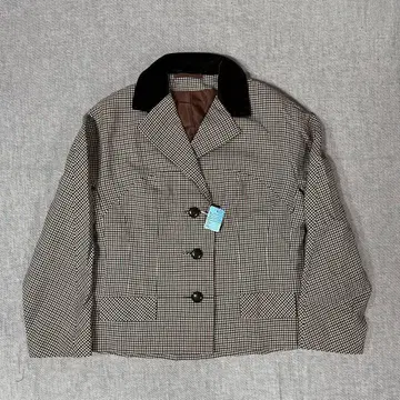 영국제 70s 데드스탁 여성용 자켓 체크 블레이저