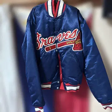 스타터 애틀랜타 브레이브스 바시티 자켓 90s 크롭