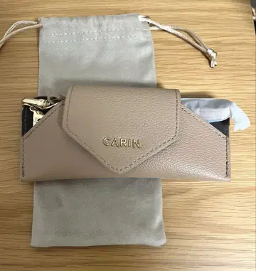 카린 CARIN 베이지 안경 케이스 일본 한정판