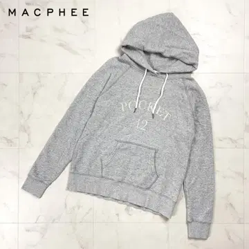 MACPHEE 쭈리 후드 맨투맨 라이트 그레이 사이즈 1*ED920