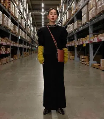 AMERI JACKET LIKE TIGHT KNIT DRESS