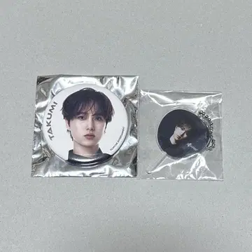 INI 오자키 타쿠미 XQUARE 캔뱃지 미니 부채