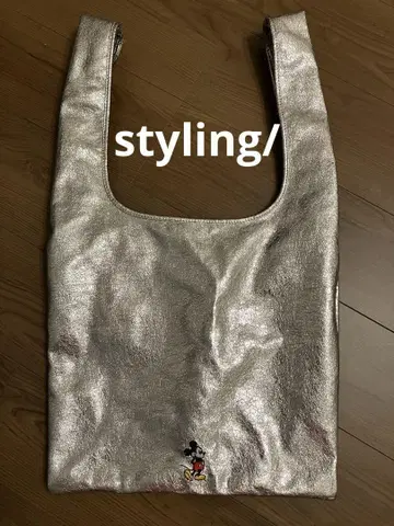 styling MICKEY / 메탈릭 백 M 실버