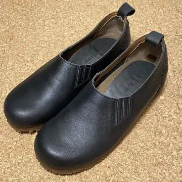 미사용 클래스 보넷 가죽 슬립온 23cm 블랙 4E 컴포트 슈즈