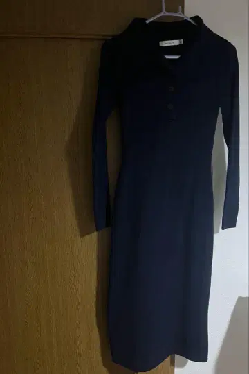 MOUSSY 네이비 니트 원피스 긴팔