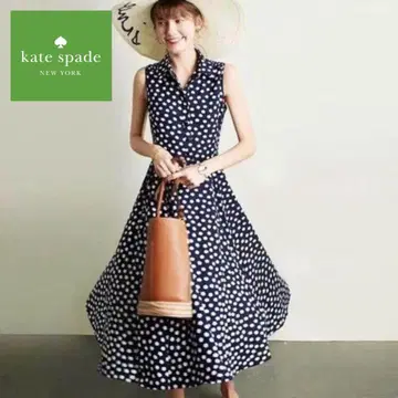 새상품급 kate spade 케이트 스페이드 도트 슬리브리스 원피스 0