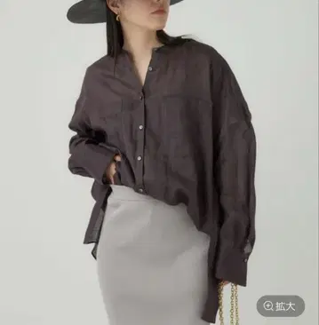 카오스 리거 라미 밴드 카라 셔츠 브라운