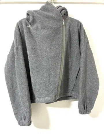 부티크 오디너리 그레이 풀 집업 후드 부착 자켓