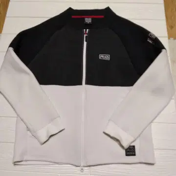 RYZ 라이즈 자켓 화이트 x 블랙 집업 트레이닝복 남성용 XL