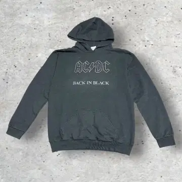00s AC/DC 백 인 블랙 후드티 밴딩 XL JERZEES