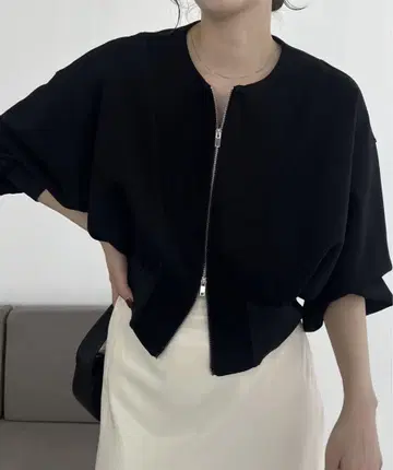 CAPRICIEUX LE MAGE W 페이스 ZIP 가디건