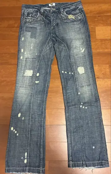 archive ANTIK DENIM 스트레이트 데님 입체 재단 스터드