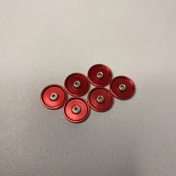 [ 미니 사륜구동 ] 19mm 올 알루미늄 베어링 롤러 레드