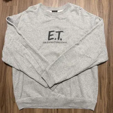 E.T. 맨투맨 BEAMS 콜라보 그레이 L