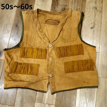 희귀 레어 50s~60s 빈티지 헌팅 베스트 올드