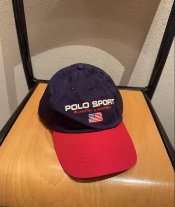Polo Sport 캡 네이비/레드