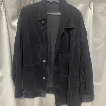 블랙 코듀로이 자켓