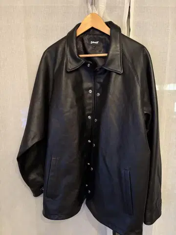 Schott 블랙 가죽 자켓 XL