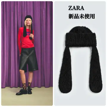 ZARA 해리 램버트 콜라보 구피 귀 달린 니트 모자 새상품 디즈니
