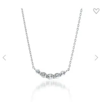 STAR JEWELRY K10 화이트 토파즈 목걸이