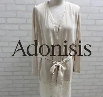 새상품급 Adonisis 베이지 레이스 긴팔 롱 가디건